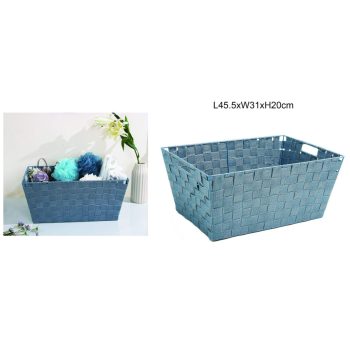 TÁROLOKOSÁR PP 45,5CMX31CMX20CM KÉK