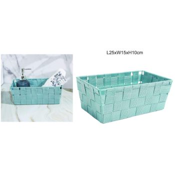  TÁROLOKOSÁR PP 25CMX15CMX10CM TÜRKIZ