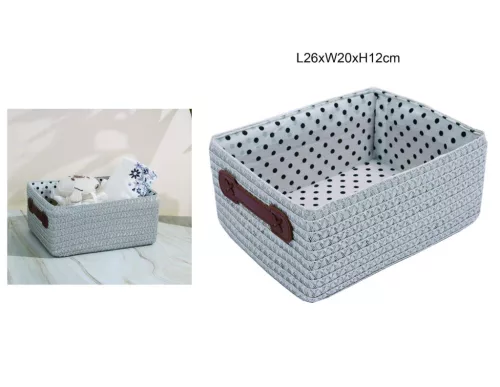 TÁROLÓKOSÁR PP 26CMX20CMX12CM