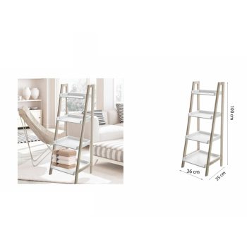 TÁROLÓÁLLVÁNY 4-SZINTES 36CMX35CMX100CM