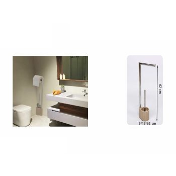 WC-PAPÍRTARTÓ ÉS WC-KEFETARTÓ 9CMX16CMX62CM