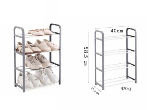 CIPŐTARTÓ NÉGYSZINTES 18,5CMX40CMX58,5CM
