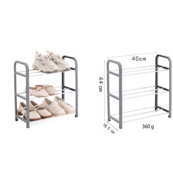 CIPŐTARTÓ HÁROMSZINTES 18,5CMX40CMX44CM