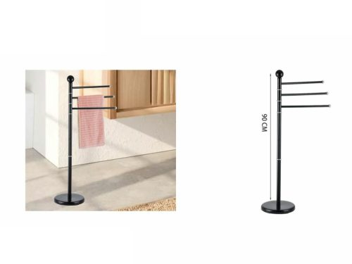 TÖRÖLKÖZŐTARTÓ 90CM FEKETE