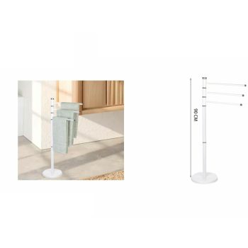 TÖRÖLKÖZŐTARTÓ 90CM FEHÉR