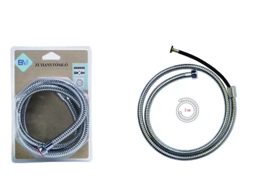 ZUHANYTÖMLŐ FÉM 14,2MM 2M