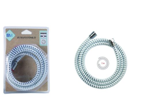 ZUHANYTÖMLŐ PVC/FÉM 14,2MM 2M