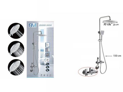 ZUHANYSZETT FÉM 3 FEJŰ