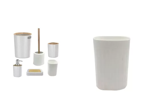 FOGKEFETARTÓ MŰANYAG+BAMBUSZ 38*33*17CM