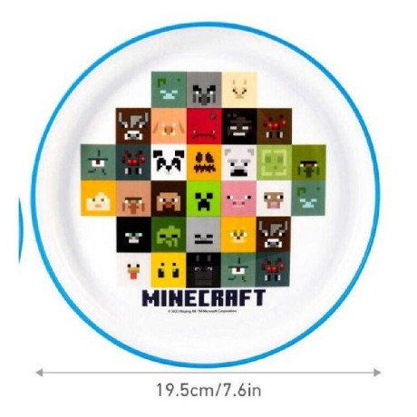 TÁNYÉR MŰA. 19,5CM MINECRAFT
