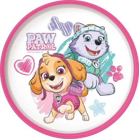 TÁNYÉR PRÉMIUM MŰA. 19,5CM PAW PATROL LÁNY