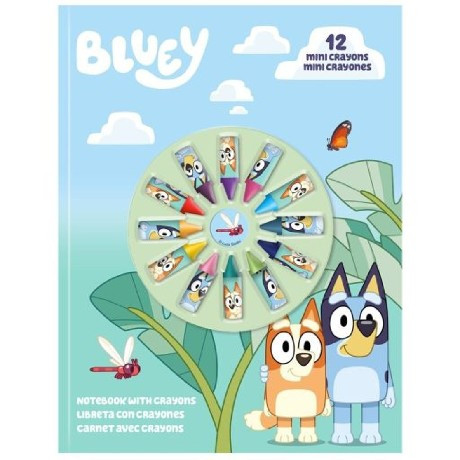 GYEREK FÜZET 12DB ZSÍRKRÉTÁVAL BLUEY