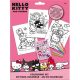 SZÍNEZŐ CSOMAG MATRICÁVAL HELLO KITTYS