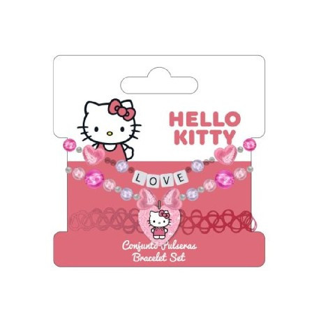 KARKÖTŐ SZETT 3DB-OS HELLO KITTYS