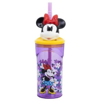POHÁR SZÍVÓSZÁLAS 3D 360ML MINNIE