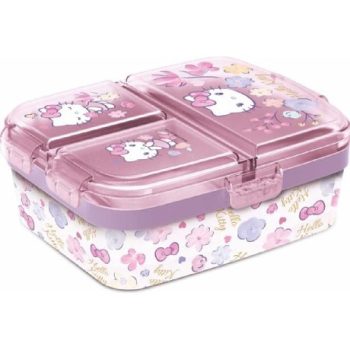 UZSONNÁS DOBOZ MŰA. TÖBB REKESZES HELLO KITTY