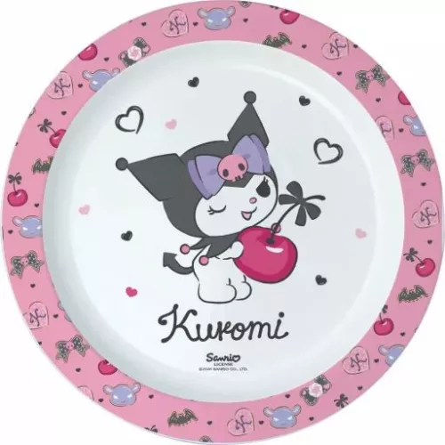 TÁNYÉR LAPOS MŰA. 22CM KUROMI