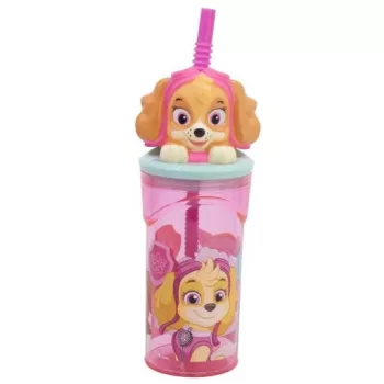 KULACS MŰA. 360ML SZÍVÓSZÁLAS 3D PAW PATROL
