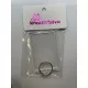 KULCSTARTÓ ÁTLÁTSZÓ MŰA. TÉGLALAP H: 7,5CM SZ: 5CM