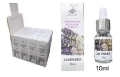 AROMATERÁPIÁS ILLÓOLAJ CSEPEGTETŐ LEVENDULÁVAL 10ML DISPLAY:12DB