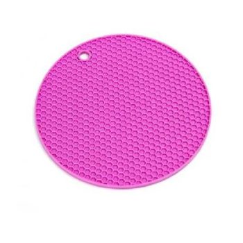 EDÉNYALÁTÉT SZILIKON KEREK 7,5X0,5CM RÓZSASZÍN