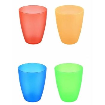 POHÁR SZETT 4DB-OS 250ML TÖBBFÉLE SZÍN