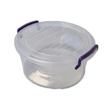 TÁROLÓ DOBOZ KEREK MŰA. 21X9,6CM 2,1L