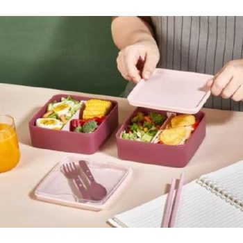 UZSONNÁS DOBOZ 2 SZINTES MŰA. 11X10X19CM