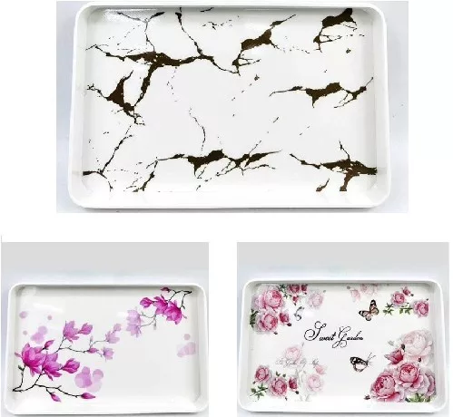 TÁLCA SZÖGLETES VEGYES MINTA 30X19CM