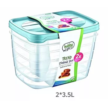 TÁROLÓ DOBOZ SZETT 2DB-OS MŰA. 3,5L