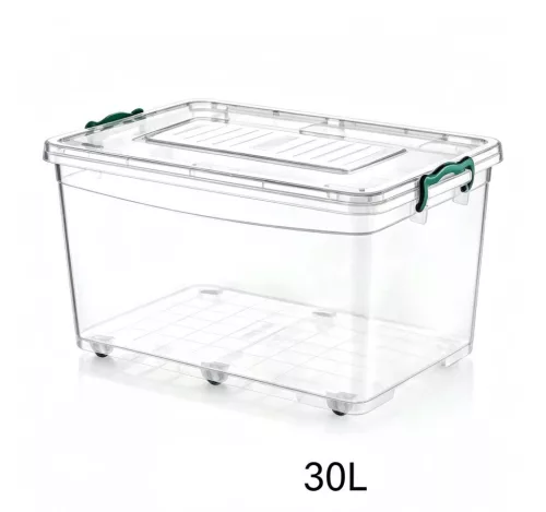 TÁROLÓ DOBOZ KEREKEKKEL MŰA. 30L