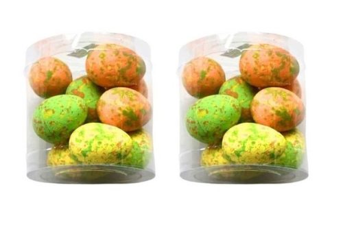 HÚSVÉTI TOJÁSOK 3X4CM 6F. SZÍN 12DB/CSOM