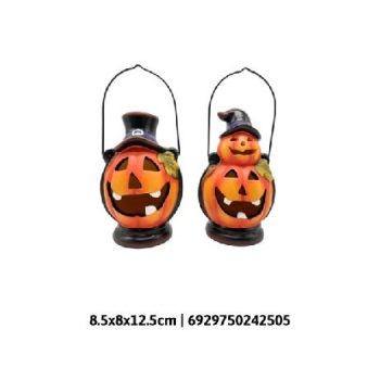 DEKORÁCIÓ HALLOWEEN TÖK LÁMPÁS 8,5X8X12,5CM