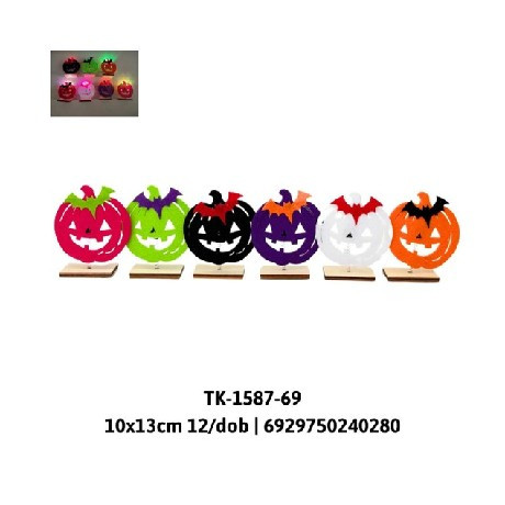 DEKORÁCIÓ HALLOWEEEN TÖKÖS 10X13CM