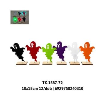 DEKORÁCIÓ HALLOWEEEN SZELLEMES 10X18CM