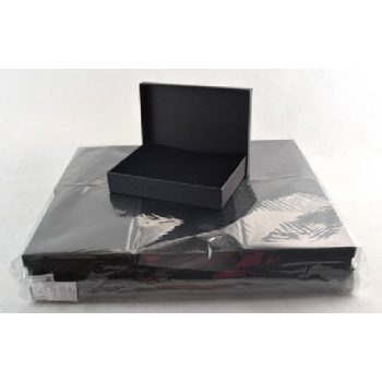 ÉKSZERDOBOZ 12X16CM PAPÍR, FEKETE 12DB-OS