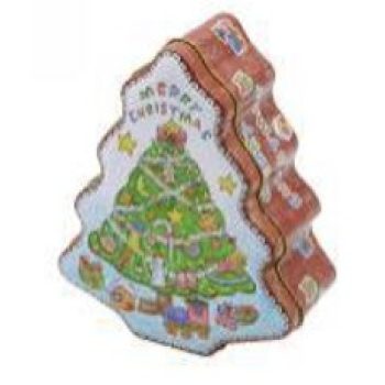 KARÁCSONYI FÉM DOBOZ 18X15X6,5CM