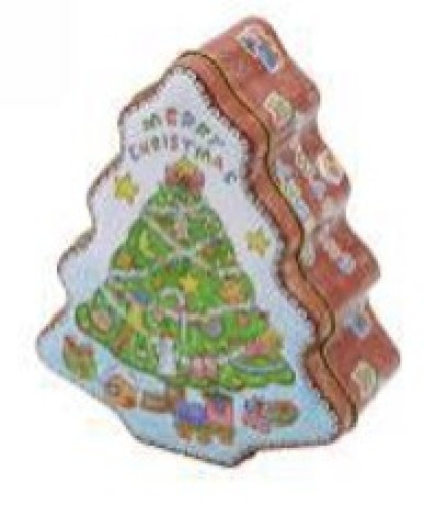 KARÁCSONYI FÉM DOBOZ 18X15X6,5CM