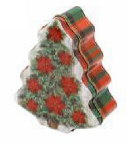 KARÁCSONYI FÉM DOBOZ 18X15X6,5CM