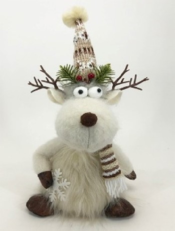 PLÜSS RÉNSZARVAS 40X18X13CM