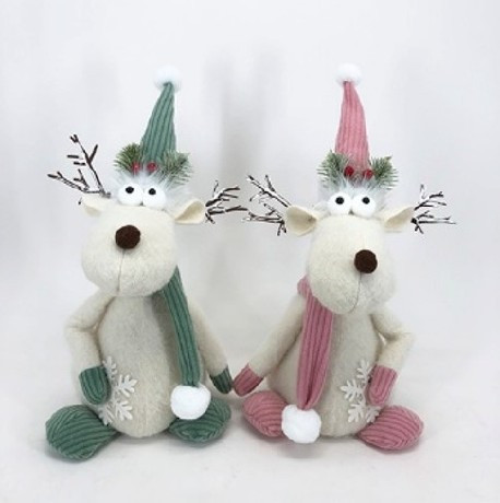 PLÜSS RÉNSZARVAS 40X18X13CM 2F.