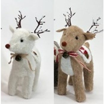 PLÜSS RÉNSZARVAS 30X22X8CM 2F.