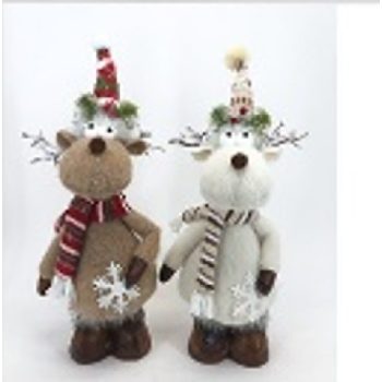 PLÜSS RÉNSZARVAS 46X18X13CM 2F.