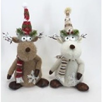 PLÜSS RÉNSZARVAS 40X18X13CM 2F.