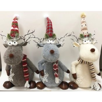 PLÜSS RÉNSZARVAS 58X22X16CM 3F.