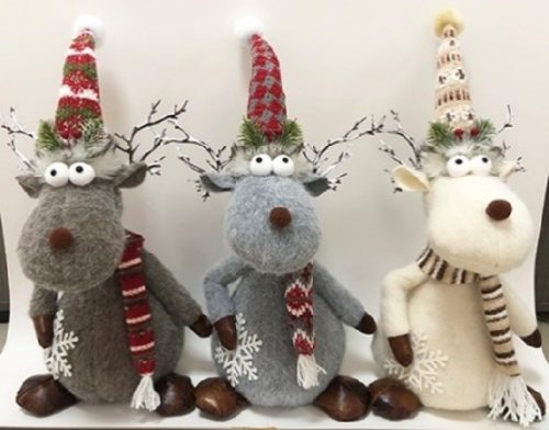 PLÜSS RÉNSZARVAS 58X22X16CM 3F.