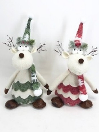 PLÜSS RÉNSZARVAS 40X18X13CM 2F.