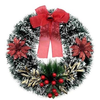 KARÁCSONYI KOSZORÚ 37CM