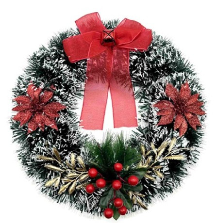 KARÁCSONYI KOSZORÚ 37CM