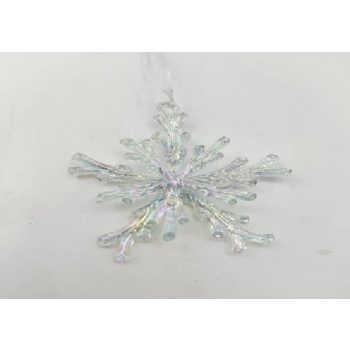 KARÁCSONYFADÍSZ HÓPEHELY 11CM PVC